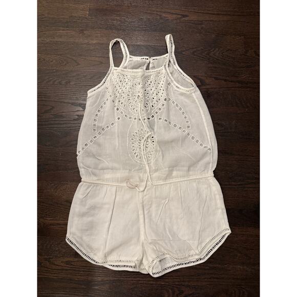 Chloe Oliver Total Beach Babe Romper in White REVOLVE Size Small - Picture 2 of 5
